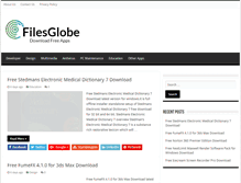 Tablet Screenshot of filesglobe.com